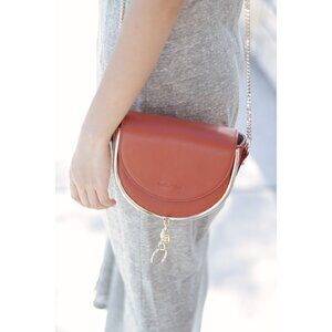 NWT - See by Chloe Mara Clutch Shoulder Bag BRIC RED Color ❤❤